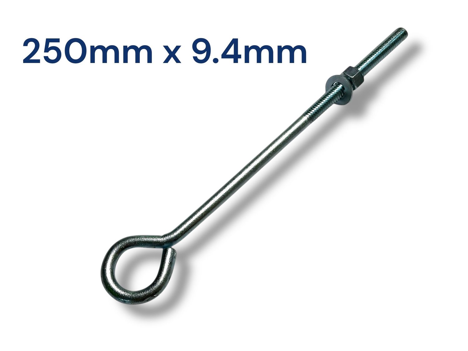 250mm (Total length) x 9.4mm Eyebolt