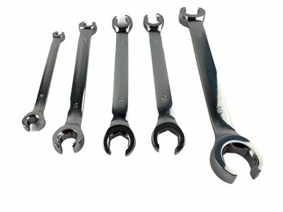 5 Piece Flare Nut Spanner Set