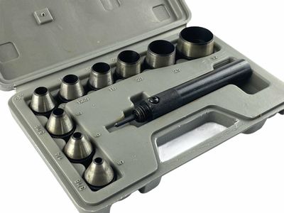 10 Piece Hollow Punch Set Wad Punch