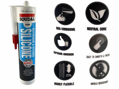 Silicone Bathroom and Kitchen Clear 300ml