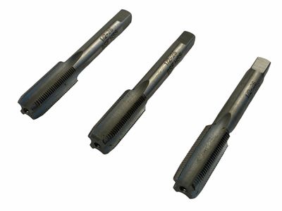 3Pc 1/2"-26 TPI BSF Brass HSS Taps