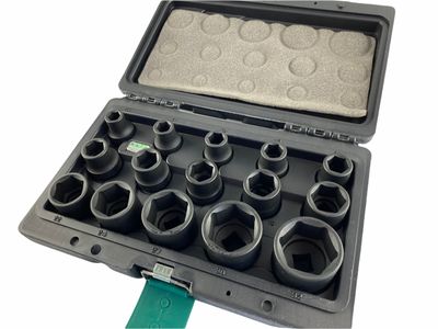 15Pc Socket Set 1/2" Dr Impact