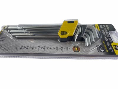 9 Piece Imperial Allen key Set SAE with Ball Point Hex