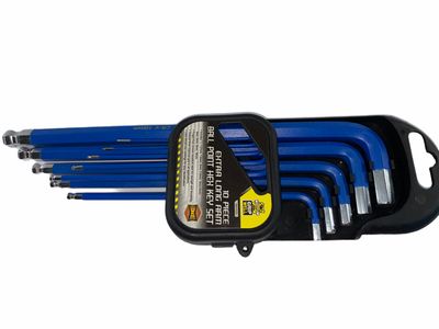 10pc Metric Extra Long Arm Hex Allen Key Set