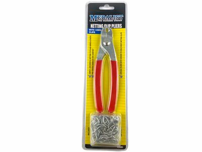 Bird Netting Pliers and 100 16mm Clips