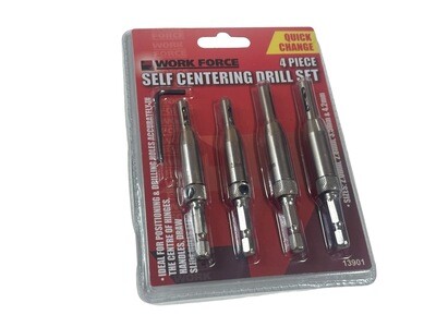 4Pc Hinge Drill Set
