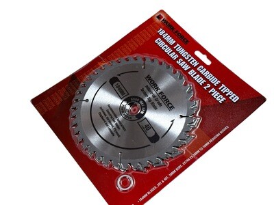 2 Piece  184mm 7-1/4” Wood Saw Blade Set Tungsten Carbide Tipped