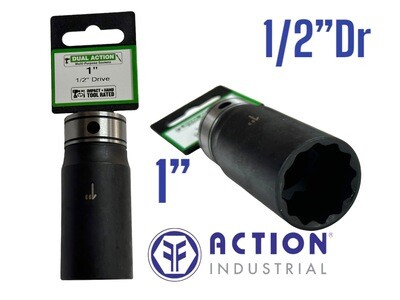 1" Impact Socket 1/2"Dr