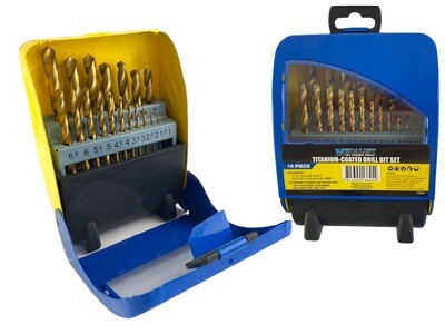 19 Pc Metric Drill Bit Set