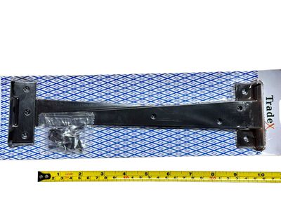 10” T Hinge Pair Black