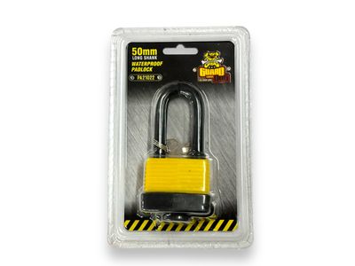 50mm Long Shank Laminated Padlock