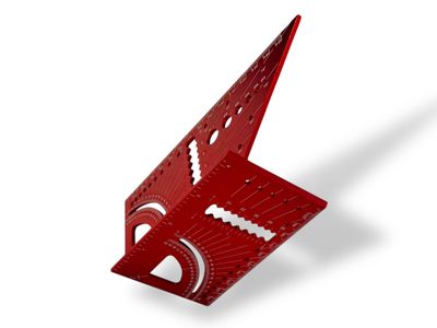 150mm Square 3D Aluminium