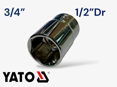 3/4” Socket 1/2" Dr