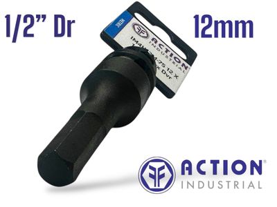 12mm Hex Socket 1/2"Dr Impact 75mm