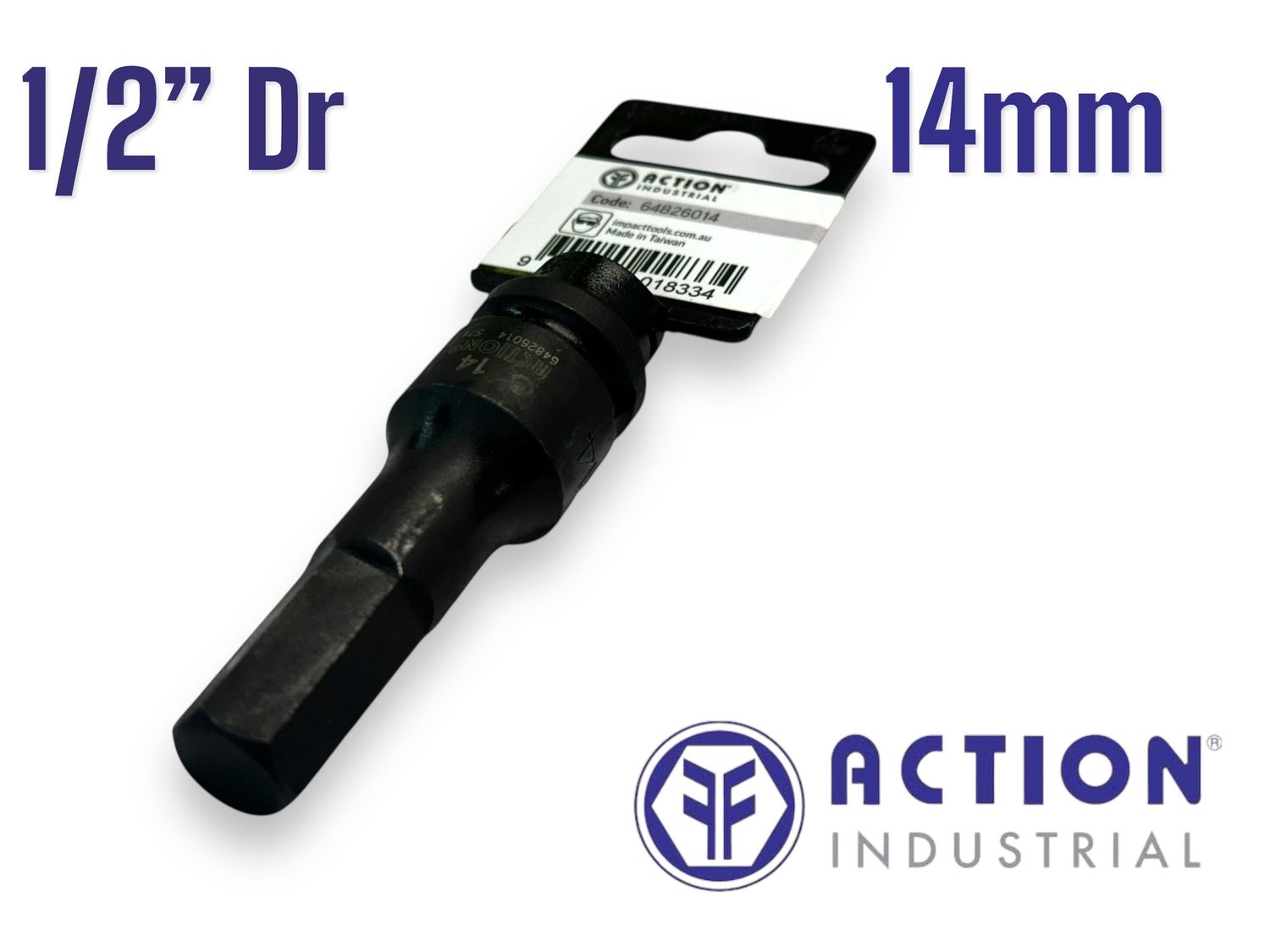 14mm Hex Socket 1/2"Dr Impact 75mm