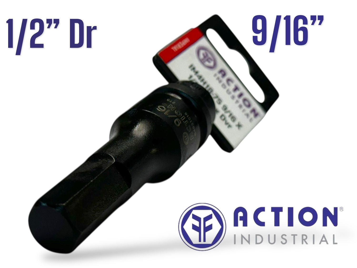 9/16" Hex Socket 1/2" Dr Impact 75mm