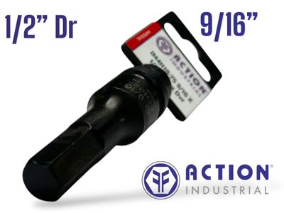 9/16" Hex Socket 1/2" Dr Impact 75mm
