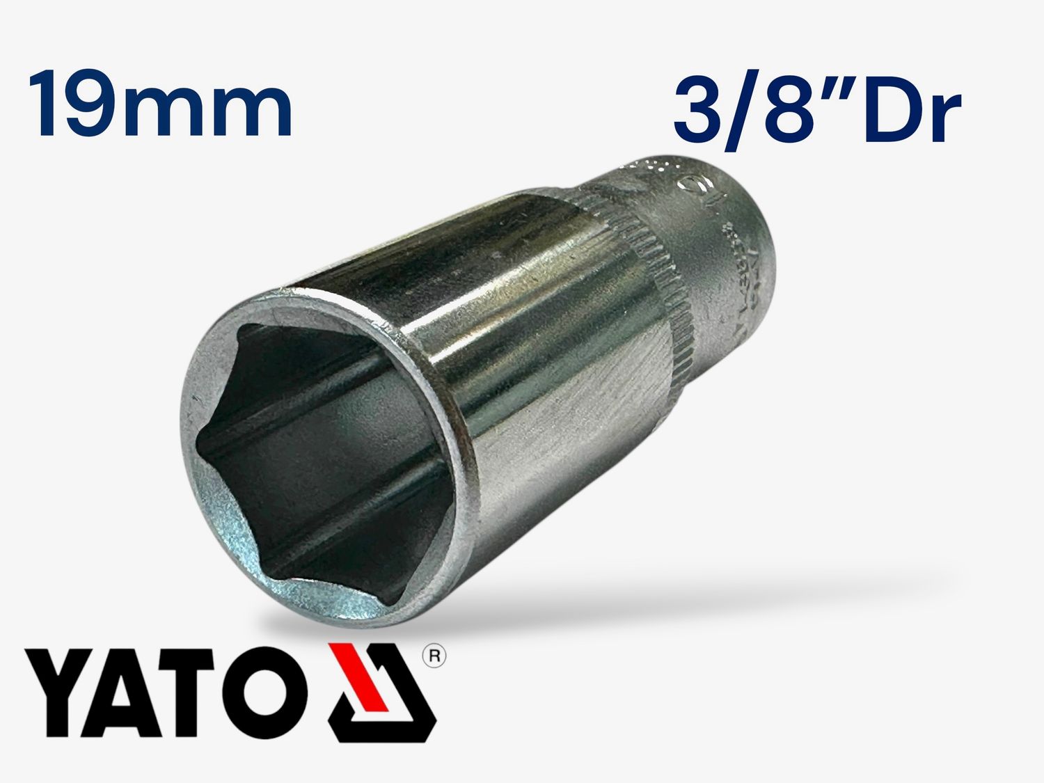 19mm Deep Socket 3/8" Dr