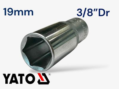 19mm Deep Socket 3/8" Dr