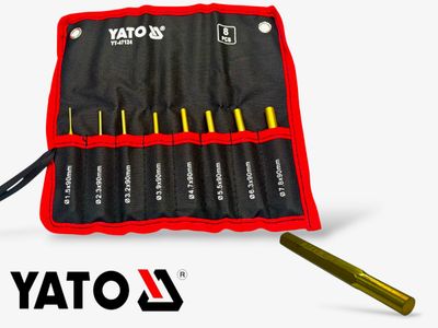 8 Piece Brass Pin Punch Set