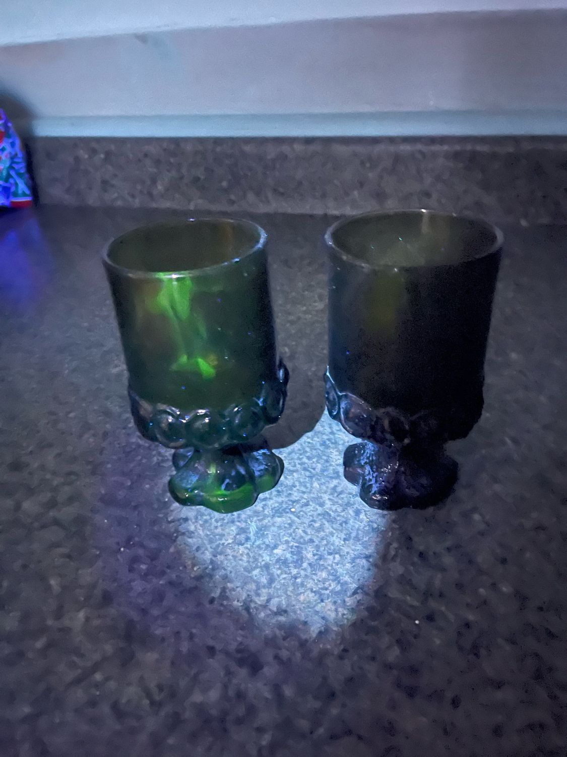 Uh Oh Uranium Glass Franciscan Goblet