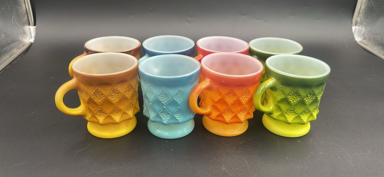 Anchor Hocking 8 Pcs Rainbow Mug