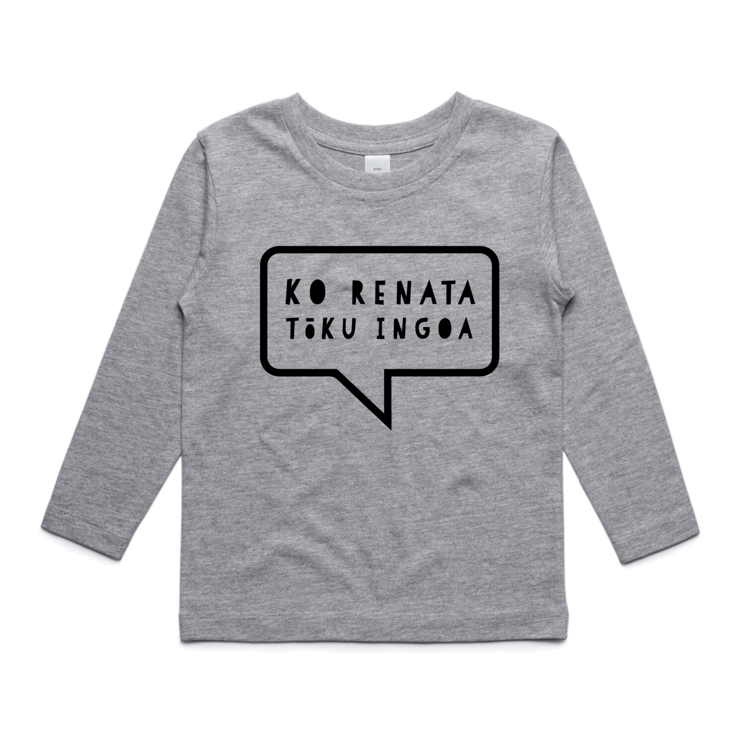 Kids Long Sleeve Tee Grey