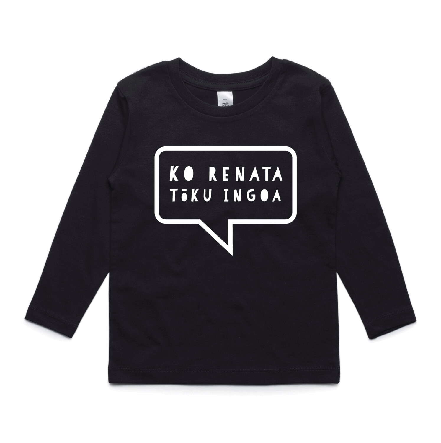 Kids Long Sleeve Tee Black
