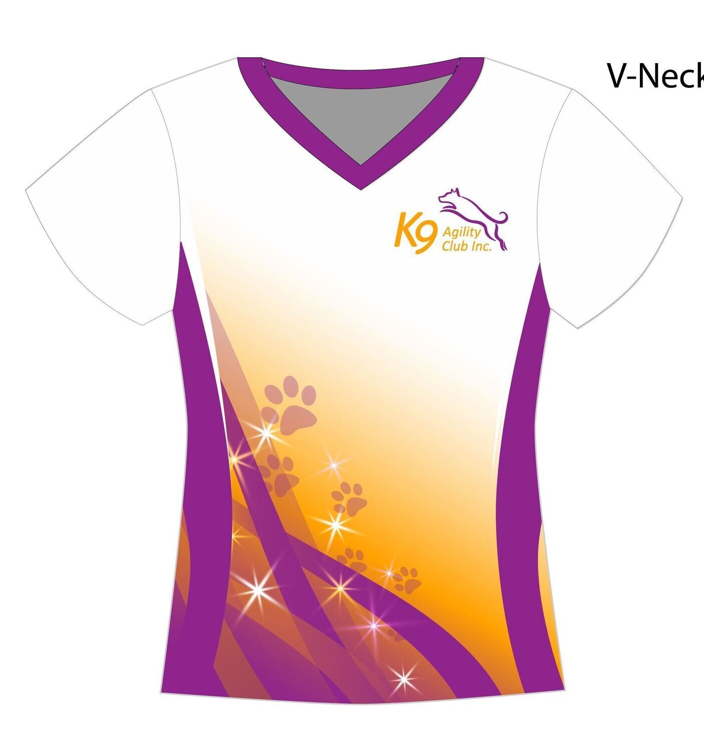 Tees White/Purple/Orange- Ladies &amp; Men&#39;s