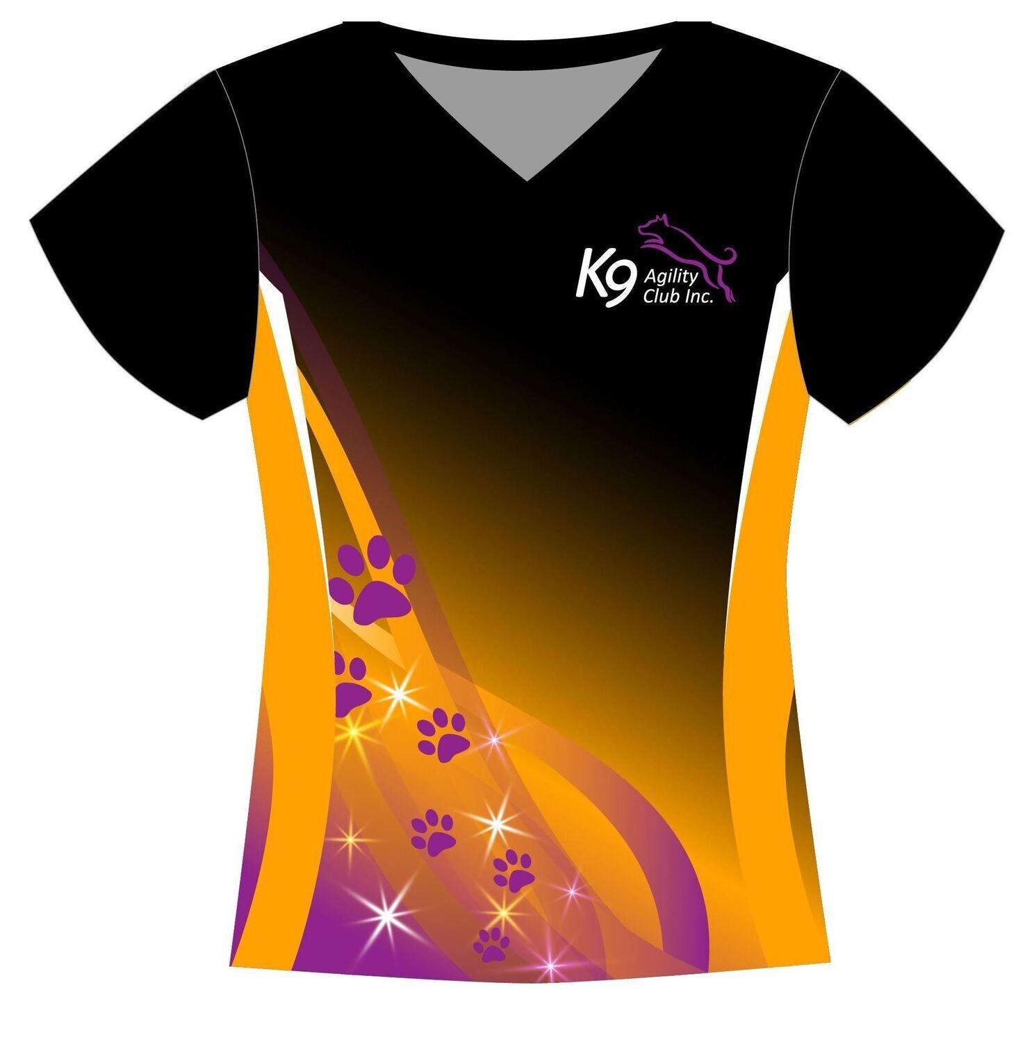 Tees Black/Orange- Ladies &amp; Men&#39;s