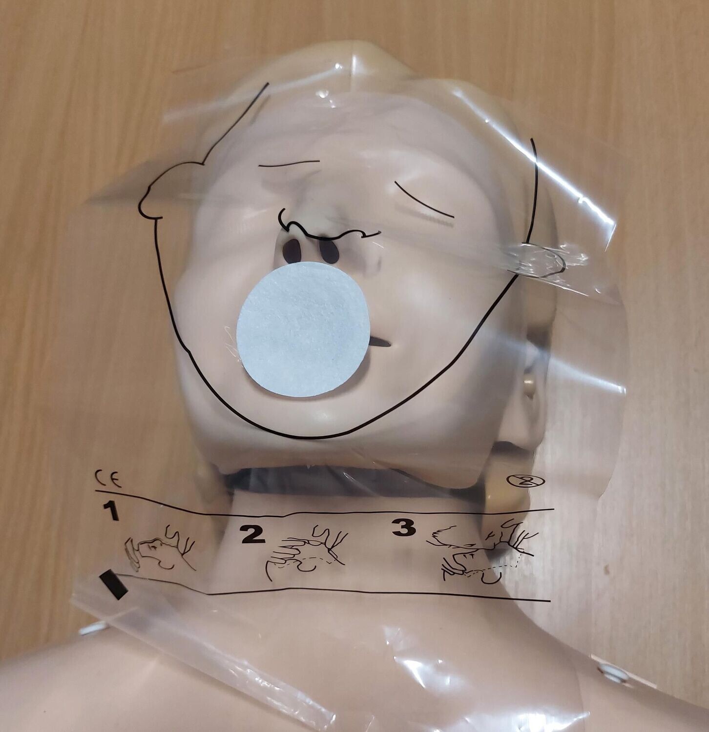 50 Training Manikin Resuscitation Face Shields On A Roll