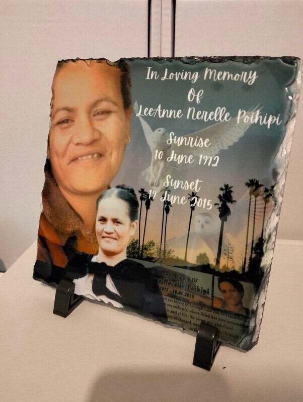 20x20cm Memorial Slate