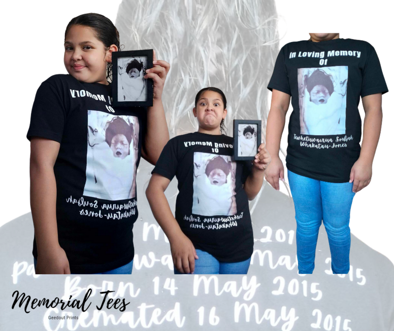 Adults S-2XL Memorial Tees