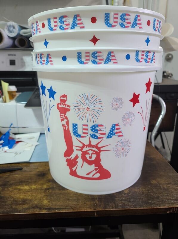 Camping Buckets and YARDZEE Game