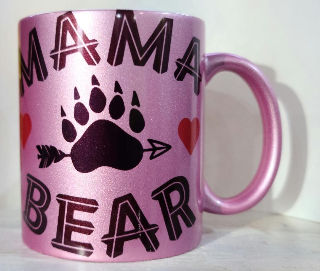 pearl  pink 11 oz coffee mugs