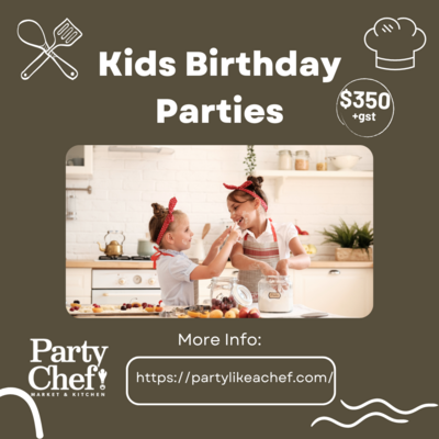Kids Cooking Birthday Party