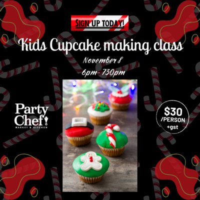 Kids Cupcake making Class - Nov 8