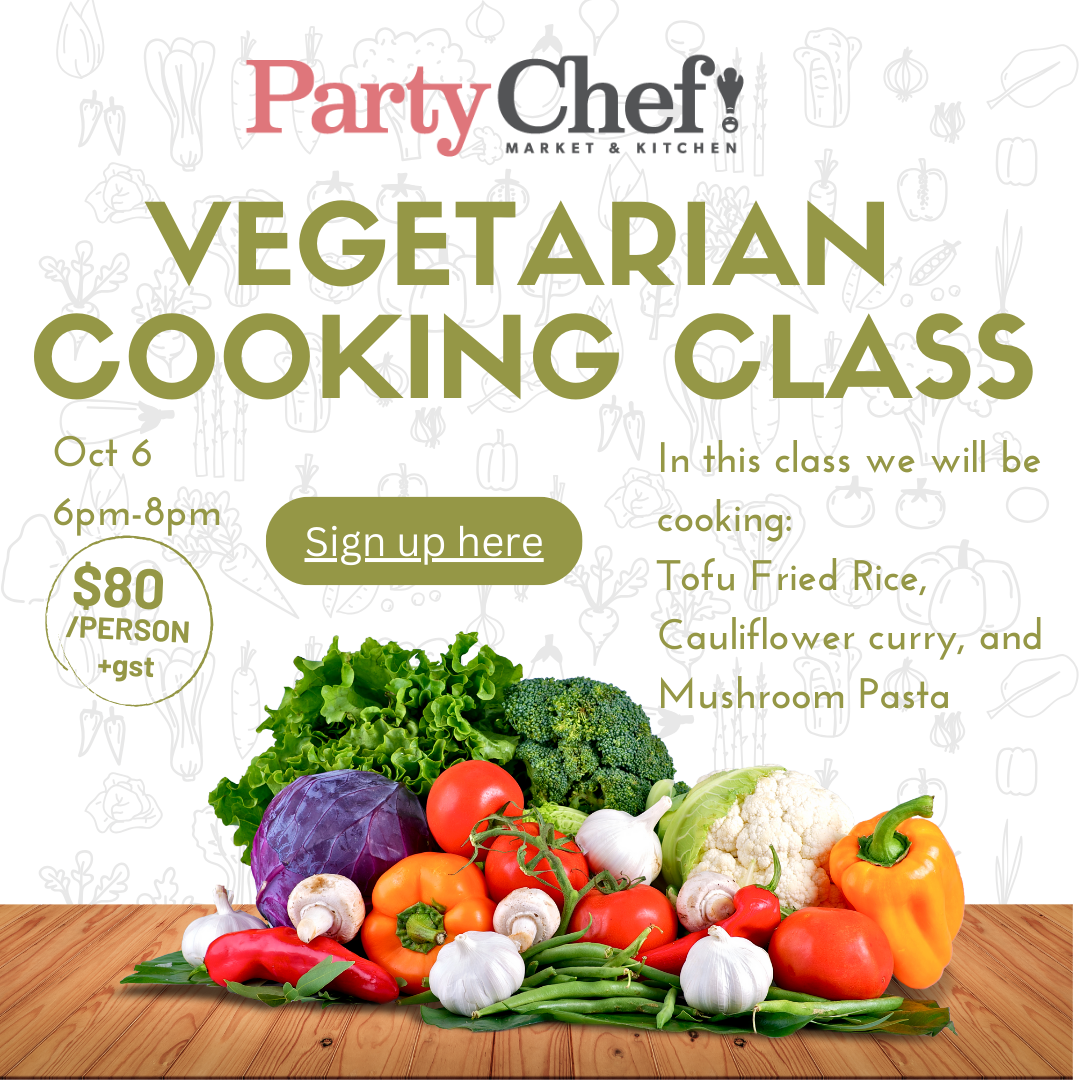 Vegetarian Cooking Class Oct 6