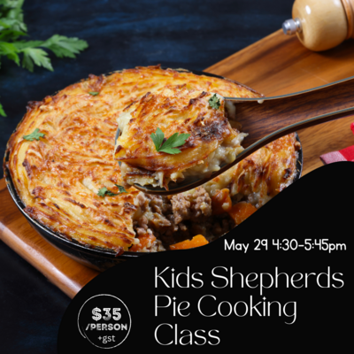 Kids Shepherds Pie Cooking Class May 29