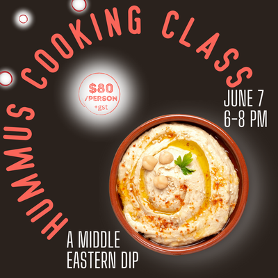 Hummus Cooking Class June 7