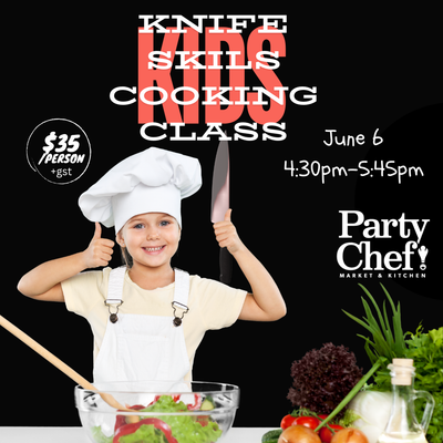 Kids Knife Skills Cooking Class June 6