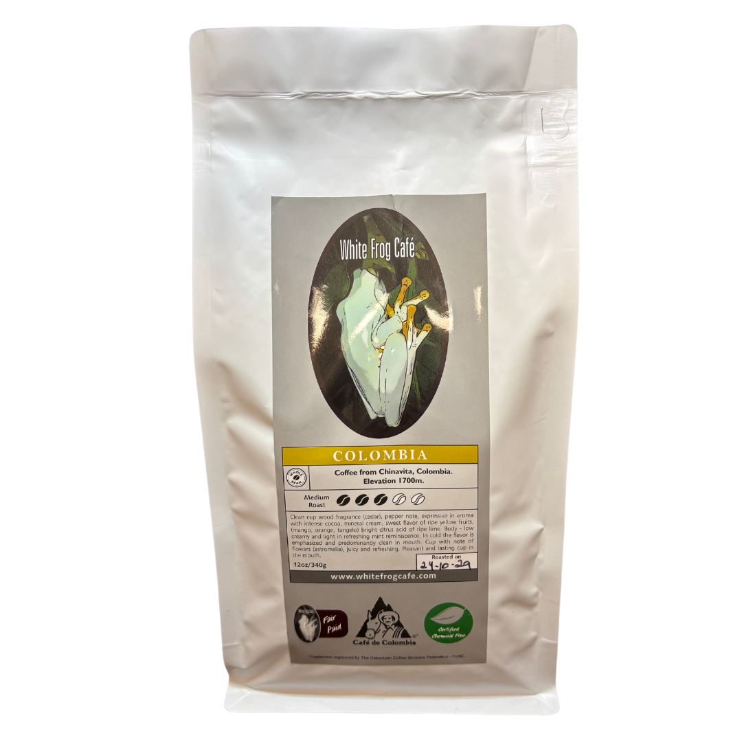 White Frog Medium Roast Whole Bean Coffee