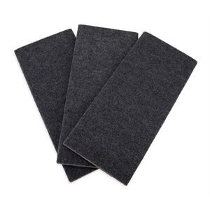 Camco XL Wrap Around RV Step Rug, 22-Inches (L) x 23-Inches (W), Gray, 3-Pack
