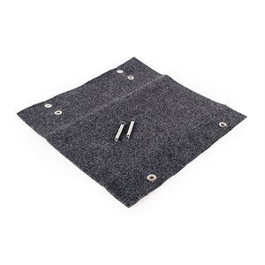 Camco Wrap Around RV Step Rug, 17 ½-Inches (L) x 18-Inches (W), Gray, 3-Pack