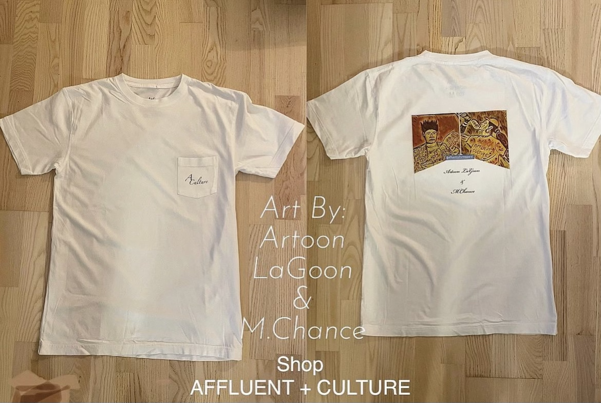 Unisex White Pocket Shopaholics  Expression 1 Tee(Art On Cloth)