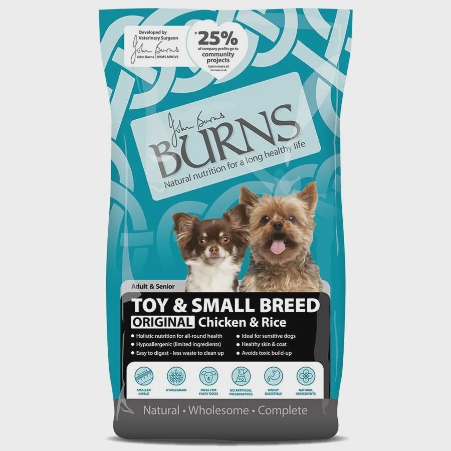 Burns Adult Dog Small/Toy Breed Chicken &amp; Rice 2kg
