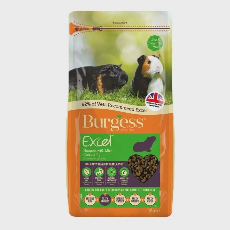 Burgess Excel Guinea Pig Nuggets with Mint 1.5kg4