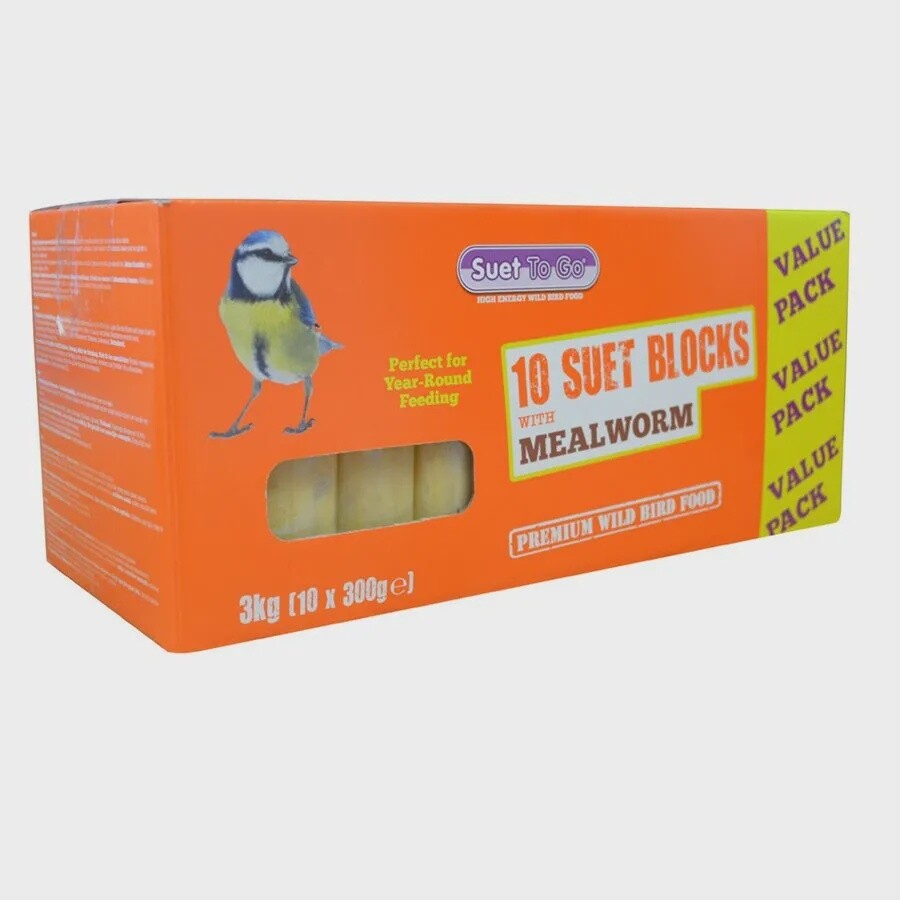 Suet To Go Mealworm Blocks 10pk