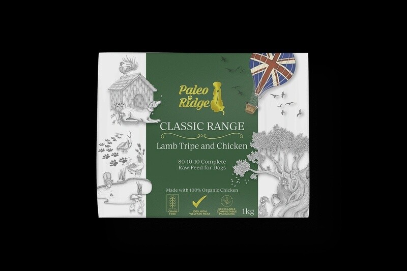 Paleo Ridge Classic Lamb Tripe and Chicken (1kg)