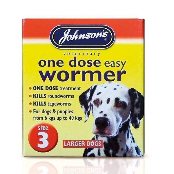 Johnsons One Dose Wormer Size 3